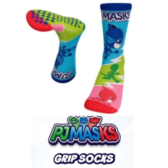 PJ‎ Masks Non Slip Grip Socks - Adult/Junior - 2 pair - Picture 1 of 5